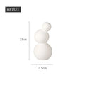 Axyaa Nordic White Vases | Pottery Vases for Living Room Decor | Porcelain Vases for Artificial Flowers