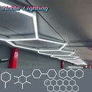 Axyaa Honeycomb LED Light Bar for Barbershop, Car Ceiling, Garage - Geometric Customized Design