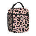 Axyaa Animal Print Insulated Lunch Bag: Portable Thermal Box for Work, Picnic.