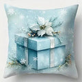 Axyaa Santa Tree Snowman Print Cushion Cover for Sofa Bedroom Car