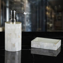 Axya Geometric Mosaic Bathroom Set: Toilet, Storage, Lotion Bottle, Tray, Toothbrush Holder, Dispenser
