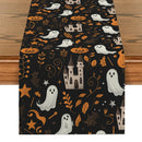 Axyaa Halloween Pumpkin Head Table Runner Dining Table Decorations