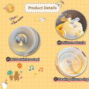 Axyaa Kids Stainless Steel Cartoon Thermos with Straw Bottle