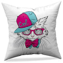 Axyaa Animal Print Pillowcase in Peach Skin Fabric - Modern Simple Cartoon Design