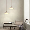 Axyaa Natural Stone LED Pendant Light: Nordic Retro Travertine Chandelier for Home Décor.