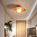 Axyaa Japanese Style Wood LED Ceiling Light for Living Room and Bedroom