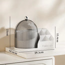 Axyaa 360 Rotating Makeup Organizer with Lid - Cosmetic & Skincare Storage Container