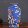 Axyaa Gold Painted Enamel Porcelain Vase - Home Office Decor Craft Item