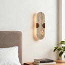 Axyaa Retro Yellow Stone Cave Wall Lamp for Vintage Bedroom and Living Room