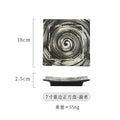 Axyaa Ceramic Square Plate for Sushi Snack BBQ Commercial Household Dining