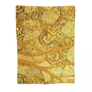 Axyaa Gold Floral Throw Blanket - Sofa & Dorm Room Decor Essentials