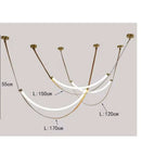 Axyaa Minimalist Belt Designer Loft Living Room Pendant Light