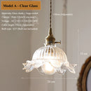 Axyaa Glass Pendant Light: Clear/Amber/Green Color, Adjustable Cord, E27 Ceiling Fixture