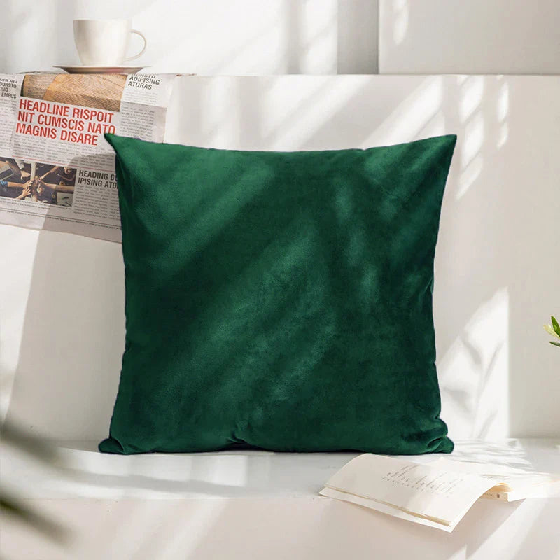 Velvet Cushion Cover for Sofa Living Room, 30x50cm Decorative Pillows by Axyaa