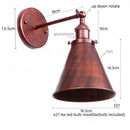 Axyaa Industrial Iron Plating Gold Wall Lamp for Restaurant Coffee Bar Bedroom