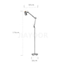 Axyaa Adjustable Danish Floor Lamp with Simple Reading Light