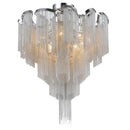 Axyaa Tassel Pendant Aluminum Chain Chandelier for Living Room Kitchen