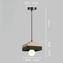 Axyaa Solid Wood Chandelier LED Light for Bedroom, Restaurant, and Balcony
