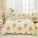 Axyaa Nordic Flower Print Flannel Blanket 150*200cm, Soft Plush Fleece for Sofa, Bed