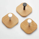 Axyaa Wood Hook Hanging Storage Rack for Bathroom Kitchen Bedroom Coat Towel Key