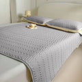 Axyaa Soft Latex Mattress Cover Quilted Protector Non-Slip Bedspread Summer Mat