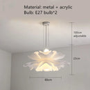 Axyaa White Butterfly LED Chandelier for Dreamy Living Room & Bedroom