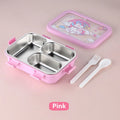 Axyaa Kids' Cartoon Thermal Steel Lunch Box with Spoon - Leak-Proof Bento Box