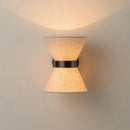Axyaa Vintage Japanese Wabi Sabi Fabric Wall Lamp for Home Bedroom Bathroom Lighting