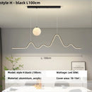 Axyaa Modern Minimalist LED Pendant Chandelier for Dining Room, Kitchen, Bar - Indoor Ceiling Lighting