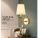 Axyaa European Style Copper Wall Lamp for Living Room Bedroom Aisle Stairs