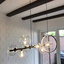 Axya Glass Bubble Chandelier for Restaurant, Bar Table - Light Luxury American Industrial Style Lamp