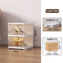 Axyaa Drop Front Shoe Storage Box Organizer Cabinet Rack