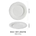 Axyaa Rock Pattern Ceramic Steak Plate Western Food Dish