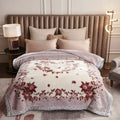 Axyaa Double Sided Warm Raschel Blanket for Winter - High End Soft & Cozy Weighted Comforter