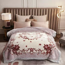 Axyaa Double Sided Warm Raschel Blanket for Winter - High End Soft & Cozy Weighted Comforter