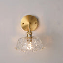 Axyaa Clear Glass LED Wall Light Fixture Modern Rotate Bedside Lamp