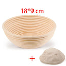 Axyaa Rattan Banneton Bread Basket - Handmade Dough Fermentation Wicker Bowl for Sourdough