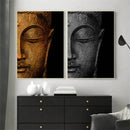 Axyaa Buddha Abstract Canvas Painting Modern Art Print for Home Decor