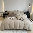 Axyaa Cotton Washed Yarn Bedding Set: Duvet Cover, Sheets, Quilt Cover, Pillowcases