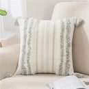 Axyaa Boho Tufted Tassel Woven Cushion Covers Set - Set of 2
