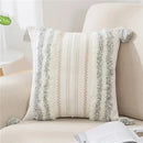 Axyaa Boho Tufted Tassel Woven Cushion Covers Set - Set of 2