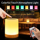 Axyaa RGB Touch Control LED Night Light - USB Rechargeable Table Lamp