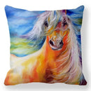 Axyaa Horse Printed Pillowcase 45x45cm Polyester Home Sofa Decor Throw Pillow Cover