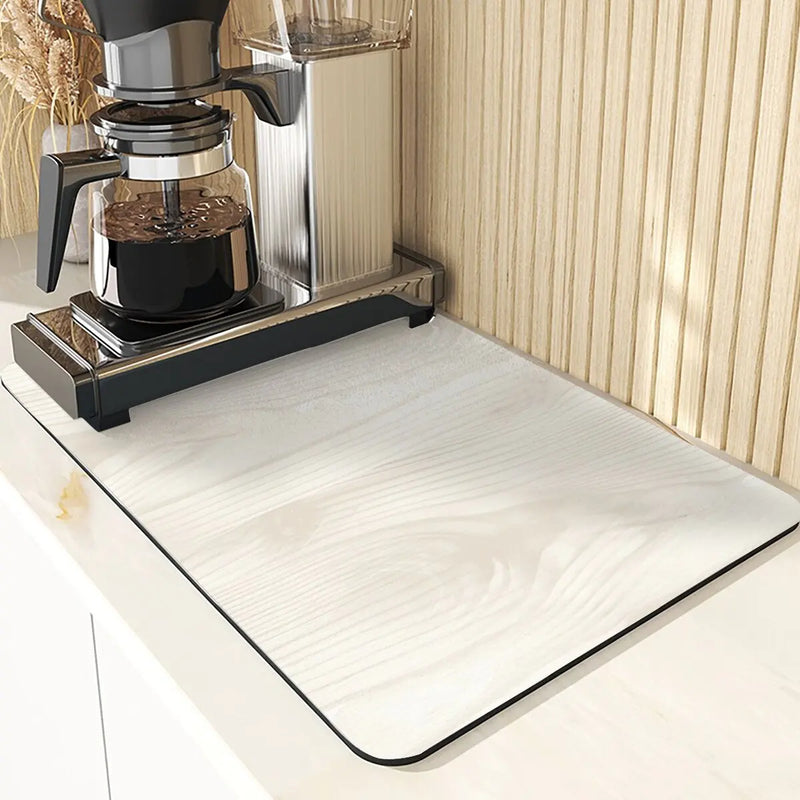 Axyaa Kitchen Coaster: Absorbent Drying Mat, Arbor Print, Dish Drying Mats, Table Pads