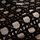 Axyaa Velvet Black Gold Pillow for Luxury Living Room, Sofa, Bedhead