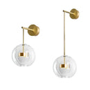 Axyaa Micky Glass Globe LED Pendant Light - Copper Lustre Pendant Lamp