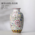 Axyaa Chinese Style Enamel Ceramic Vases Creative Home Office Decor