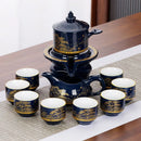 Axya High-End Kung Fu Tea Set: Bone Teapot & Tea Cup Set for 8 People