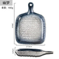 Axyaa Ceramic Square Dinner Plate Set - High Value Western Food Baking Handle