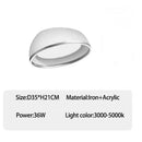 Axyaa LED Ceiling Light with Dimming Remote Control for Modern Living Spaces